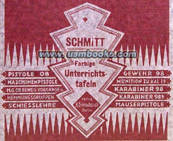 Third Reich Schmitt educational gun and pistol manuals